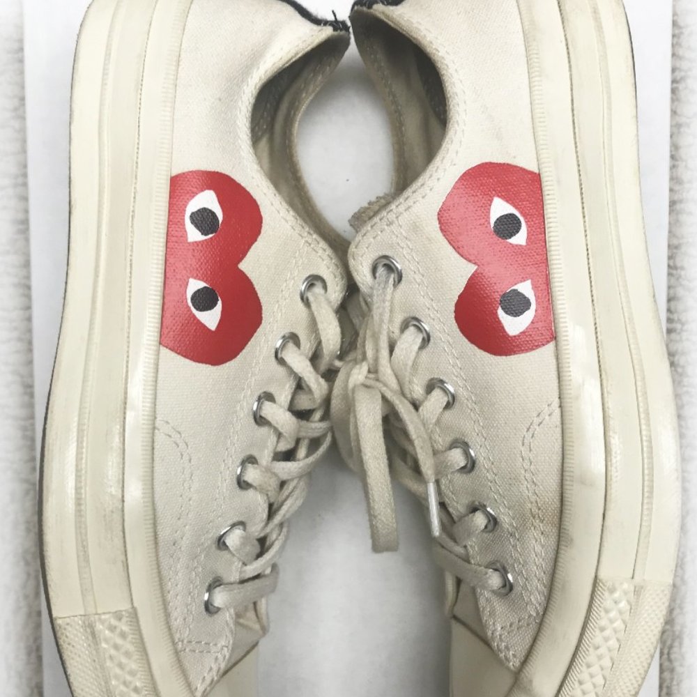Women Size 8 - Men Size 6 - Converse Chuck 70 OX x Comme des Garcons Play CDG